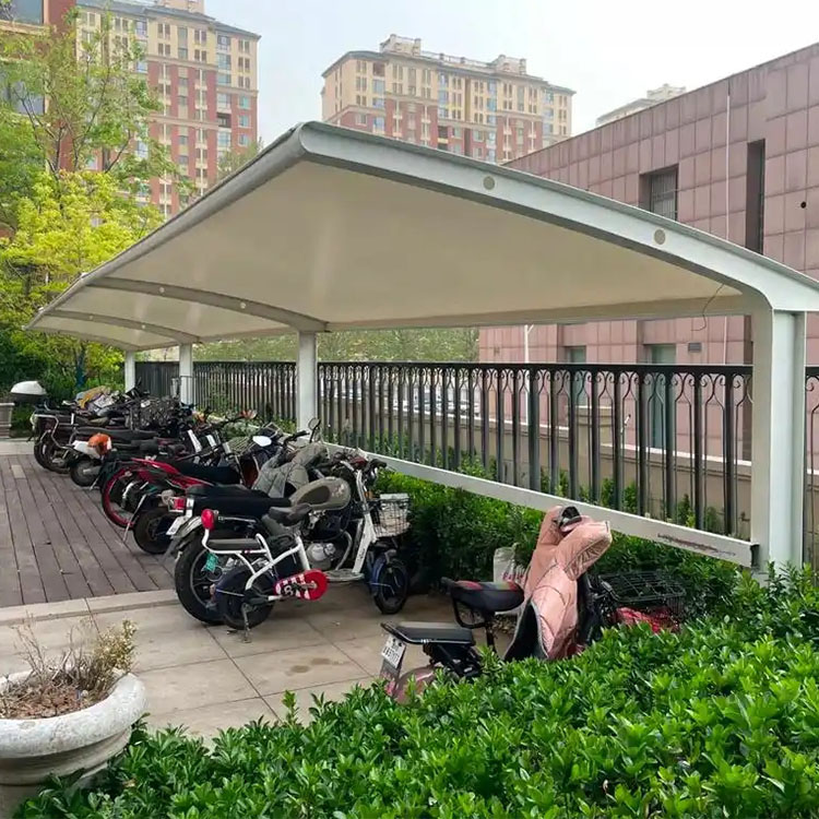 茂县膜结构电动车棚